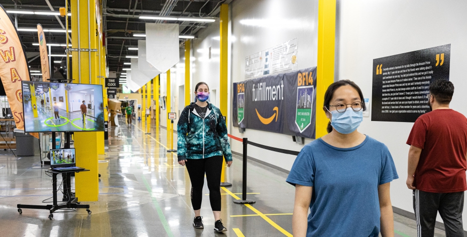 Amazon's new Distance Assistant uses AI to encourage social distancing