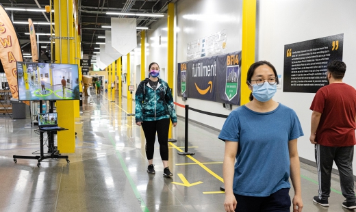 Amazon's new Distance Assistant uses AI to encourage social distancing