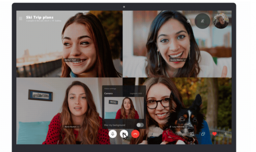 Skype can now blur the background to hide your messy house