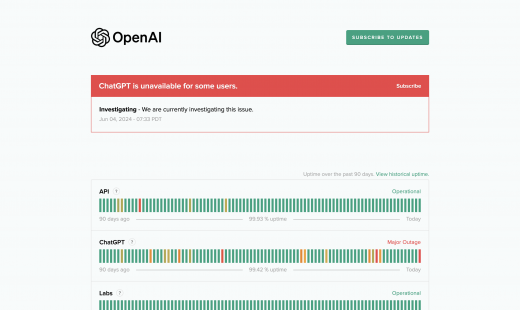ChatGPT Outage Disrupts Users of the Most Popular Gen AI Tool