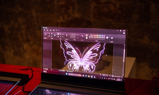 Lenovo's See-Through Laptop Blends Real and Virtual Worlds